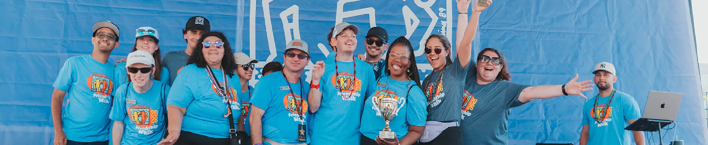 Group of participants at a friendship walk